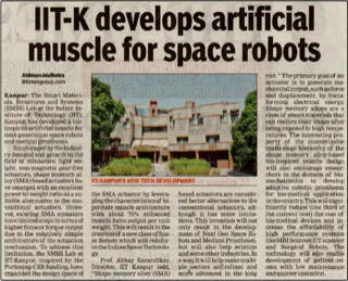 Artificial Muscle-The Times Of India-Kanpur-pg2-Correspondent-20.07.22.png